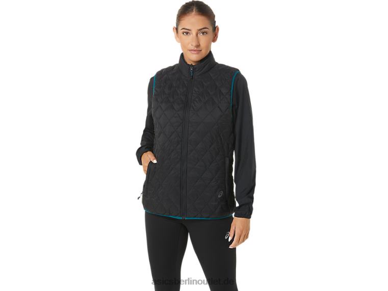 Umgekehrte isolierte Weste für Damen BL4N2750Asics Performance Schwarz/Samtkiefer
