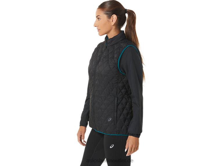 Umgekehrte isolierte Weste für Damen BL4N2750Asics Performance Schwarz/Samtkiefer