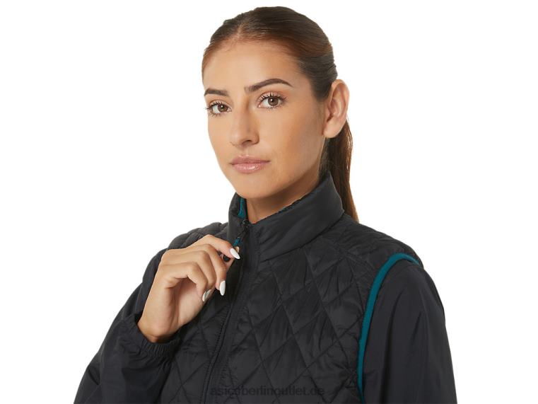 Umgekehrte isolierte Weste für Damen BL4N2750Asics Performance Schwarz/Samtkiefer