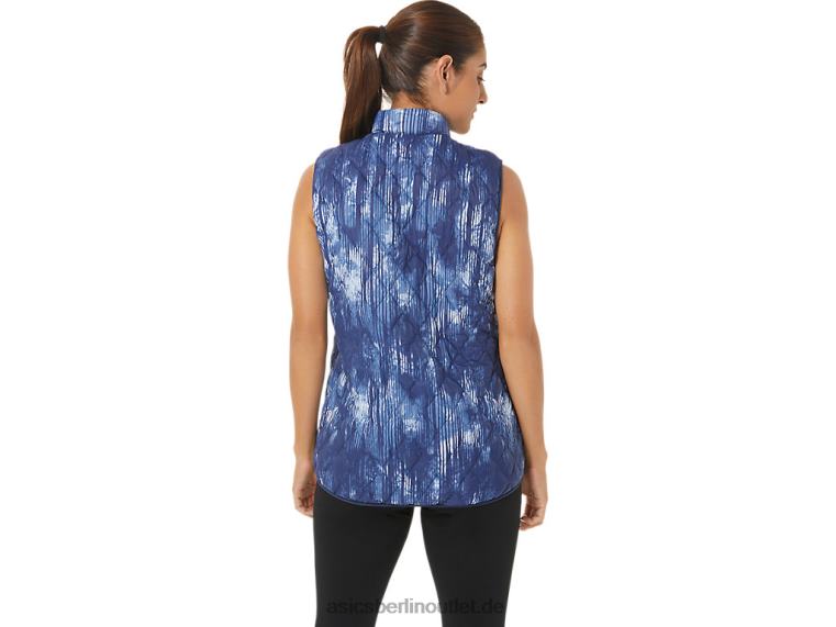 Umgekehrte isolierte Weste für Damen BL4N2758Asics Grand Shark Tie Stanze/Soft Sky