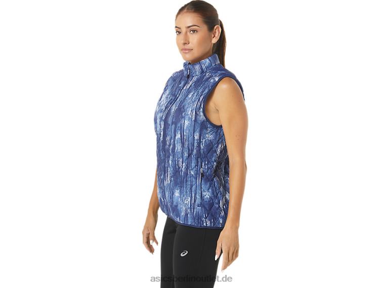 Umgekehrte isolierte Weste für Damen BL4N2758Asics Grand Shark Tie Stanze/Soft Sky