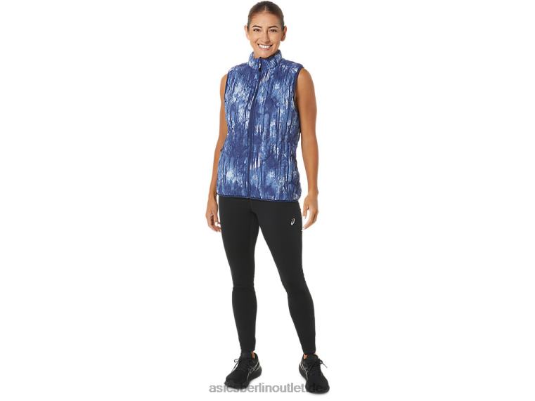 Umgekehrte isolierte Weste für Damen BL4N2758Asics Grand Shark Tie Stanze/Soft Sky