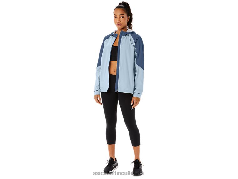 Wasserdichte Damenjacke BL4N2175Asics Himmel/Großhai