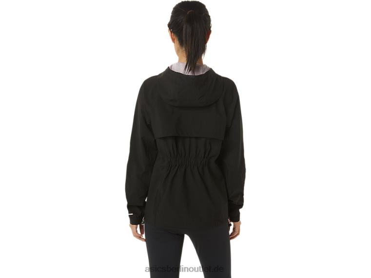 Wasserdichte Damenjacke BL4N3334Asics performance schwarz/kaum rosa