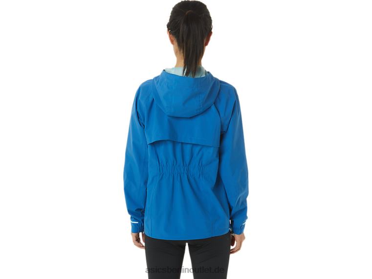 Wasserdichte Damenjacke BL4N3341Asics Seefahrt/klares Blau
