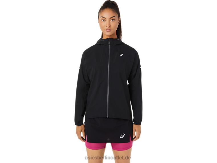 Wasserdichte Fujitrail-Jacke für Damen BL4N3482Asics Leistung schwarz