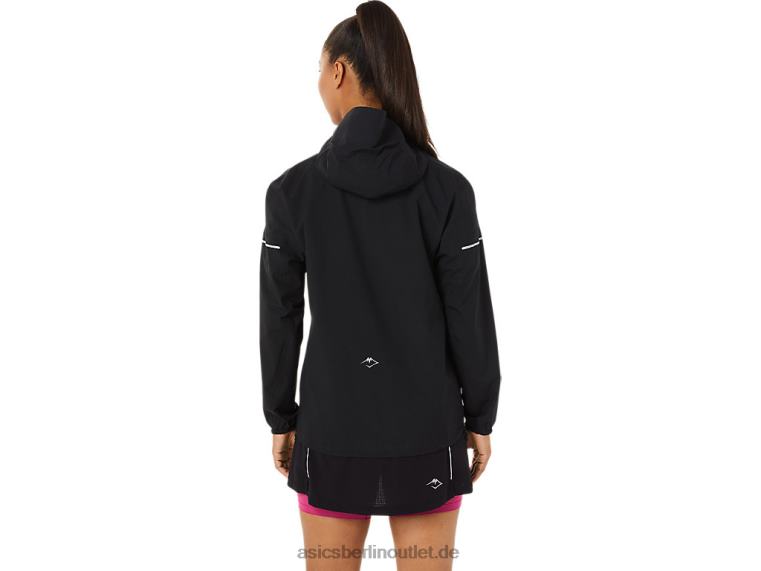 Wasserdichte Fujitrail-Jacke für Damen BL4N3482Asics Leistung schwarz