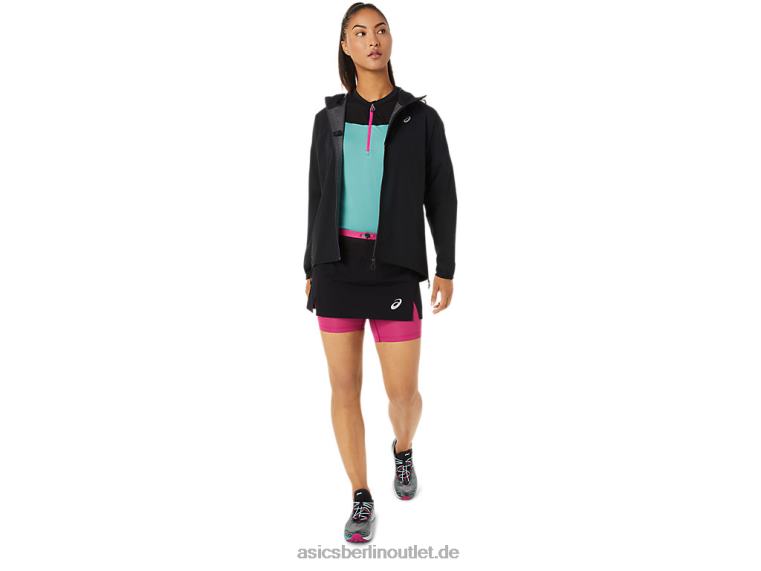 Wasserdichte Fujitrail-Jacke für Damen BL4N3482Asics Leistung schwarz