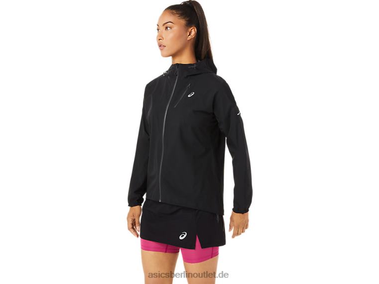 Wasserdichte Fujitrail-Jacke für Damen BL4N3482Asics Leistung schwarz