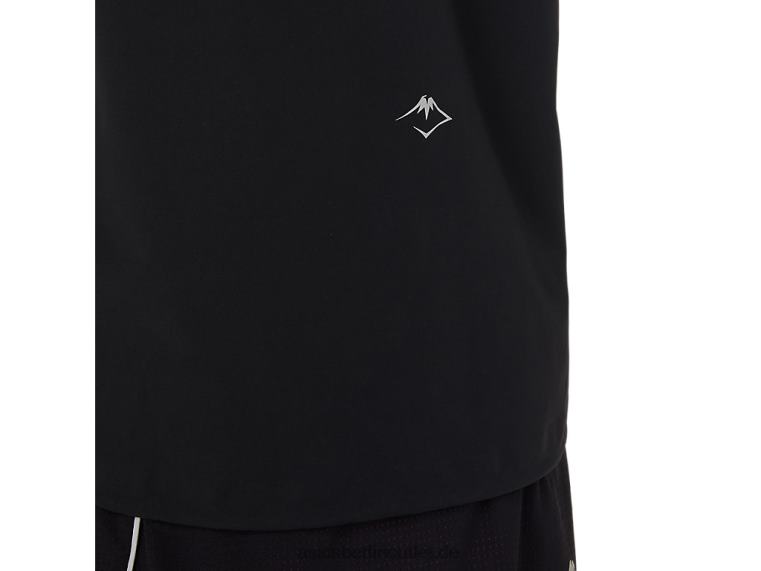 Wasserdichte Fujitrail-Jacke für Damen BL4N3482Asics Leistung schwarz