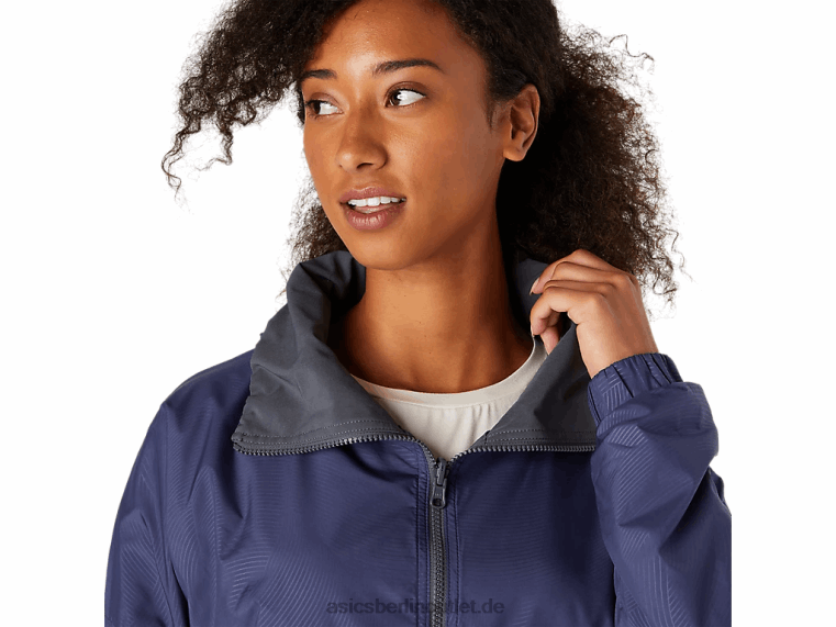 Wendejacke für Damen BL4N3670Asics Donnerblau/Trägergrau