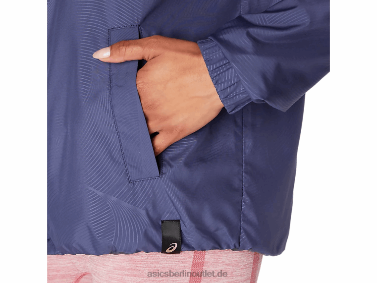 Wendejacke für Damen BL4N3670Asics Donnerblau/Trägergrau