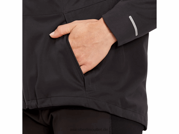 Winter-Accelerator-Jacke für Damen BL4N3419Asics Leistung schwarz