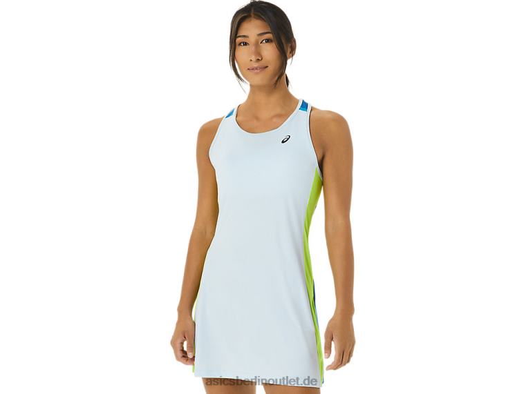 Damen-Court-Kleid mit Grafik BL4N2557Asics Himmel/wiedergeborenes Blau
