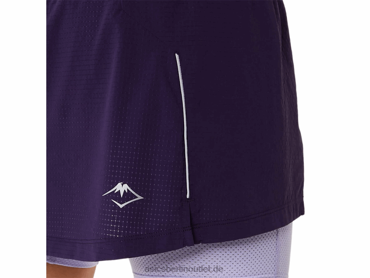 Fujitrail-Skort für Damen BL4N3079Asics Nachtschatten/Dampf