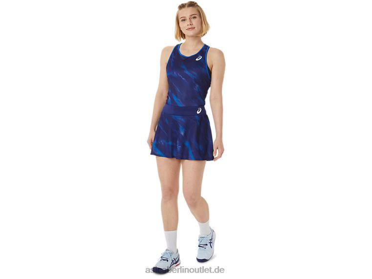 Match-Grafik-Skort für Damen BL4N3064Asics tauchblau