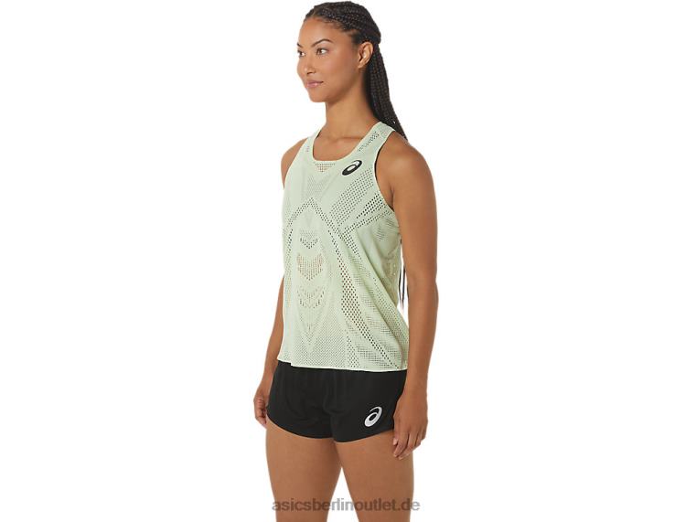 Actibreeze-Jacquard-Unterhemd für Damen BL4N2226Asics flüstern grün