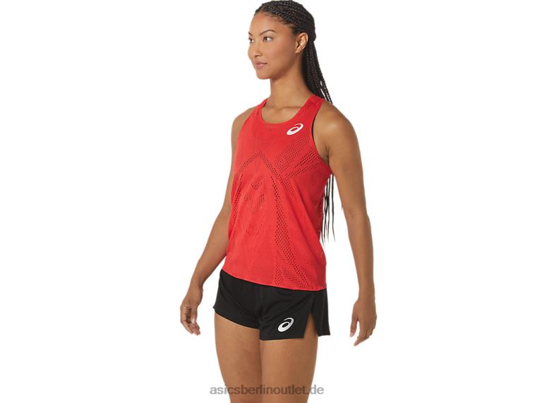 Actibreeze-Jacquard-Unterhemd für Damen BL4N2341Asics elektrisches Rot