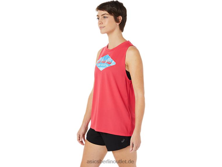 Damen Bos RS Tank i BL4N3714Asics Pixelrosa