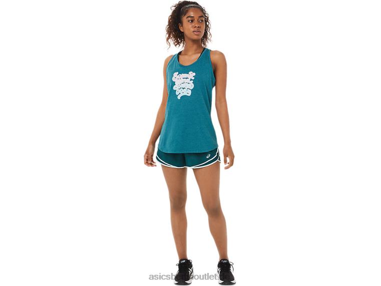 Damen-Philosophie-Racerback BL4N2828Asics samtiges Kiefernheidekraut
