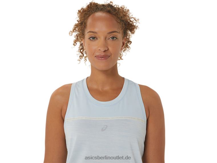 Damen-Renntank BL4N2247Asics Himmel/Creme