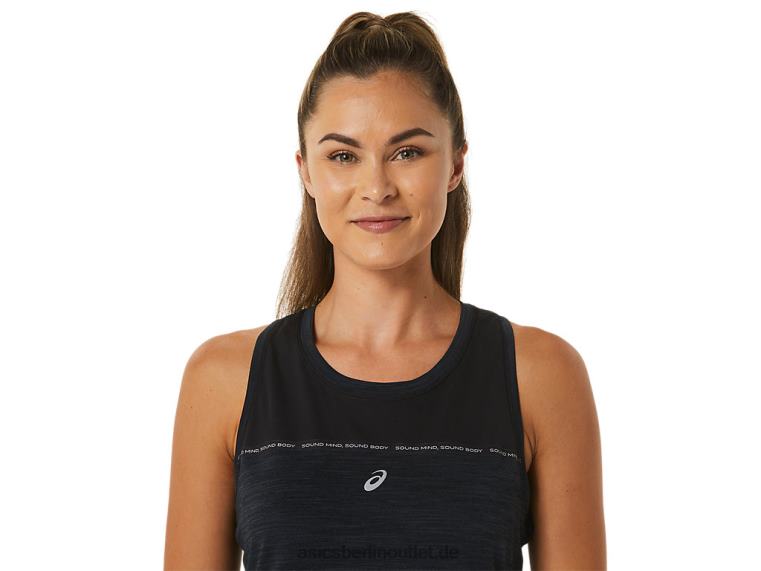 Damen-Renntank BL4N2492Asics Performance-Schwarz/Anthrazit