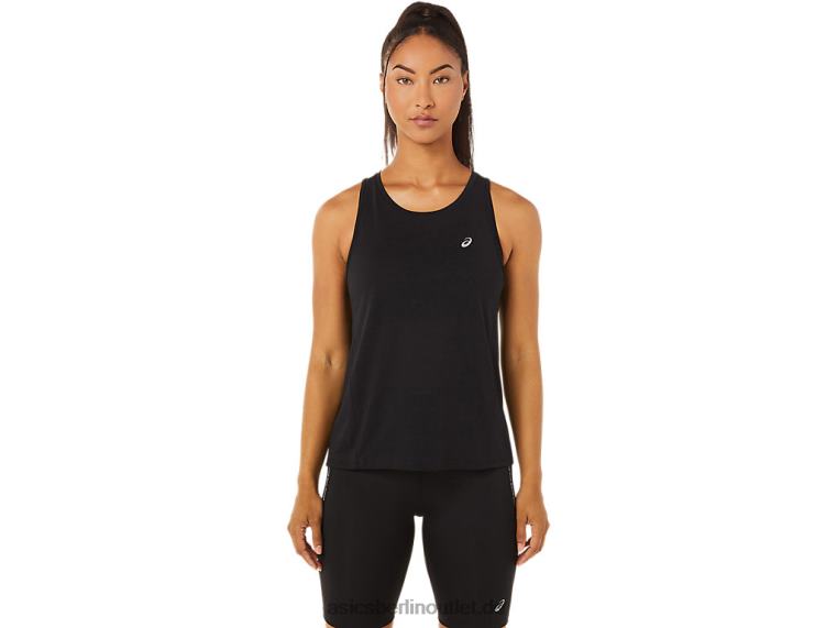 Damen-Renntank BL4N3345Asics Leistung schwarz