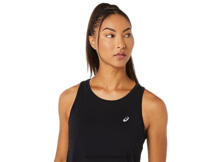 Damen-Renntank BL4N3345Asics Leistung schwarz