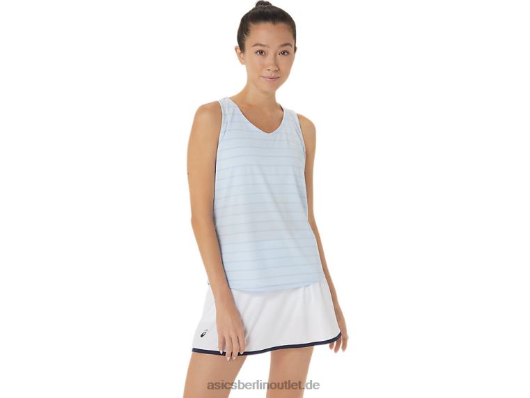 Damen-Tanktop mit Court-Streifen BL4N2558Asics weicher Himmel