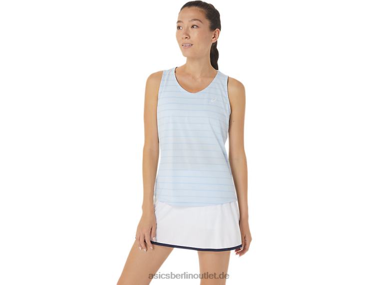 Damen-Tanktop mit Court-Streifen BL4N2558Asics weicher Himmel