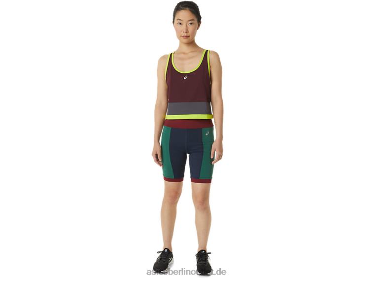 Damen, das neue starke, umfunktionierte Tanktop BL4N3367Asics Kastanienbraun/Stahlgrau