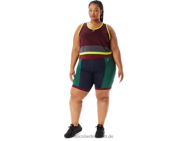 Damen, das neue starke, umfunktionierte Tanktop BL4N3367Asics Kastanienbraun/Stahlgrau