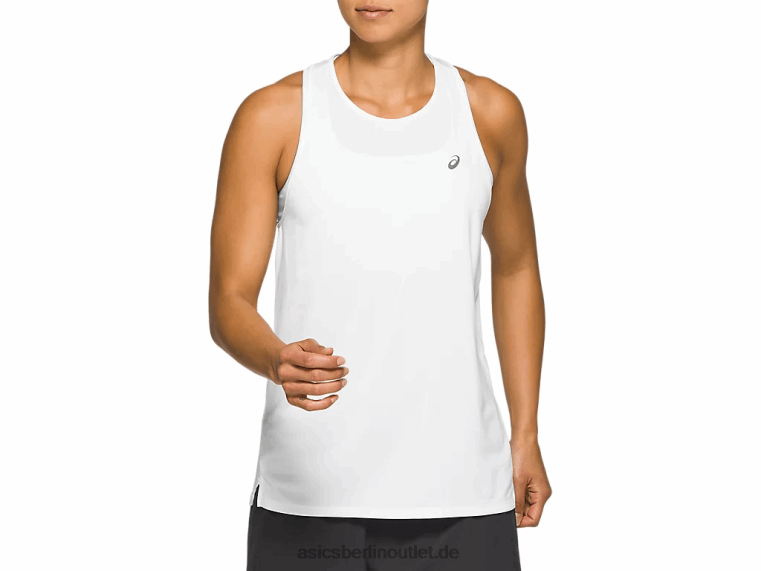 Frauenrennen ärmellos BL4N2830Asics strahlend weiß