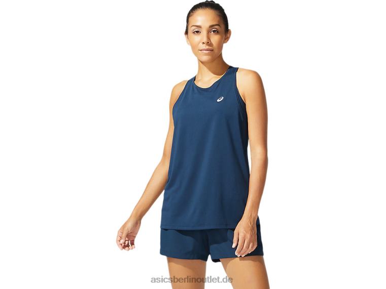 Frauenrennen ärmellos BL4N4078Asics französisches Blau