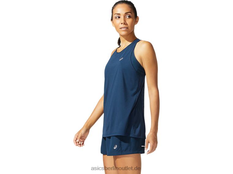 Frauenrennen ärmellos BL4N4078Asics französisches Blau