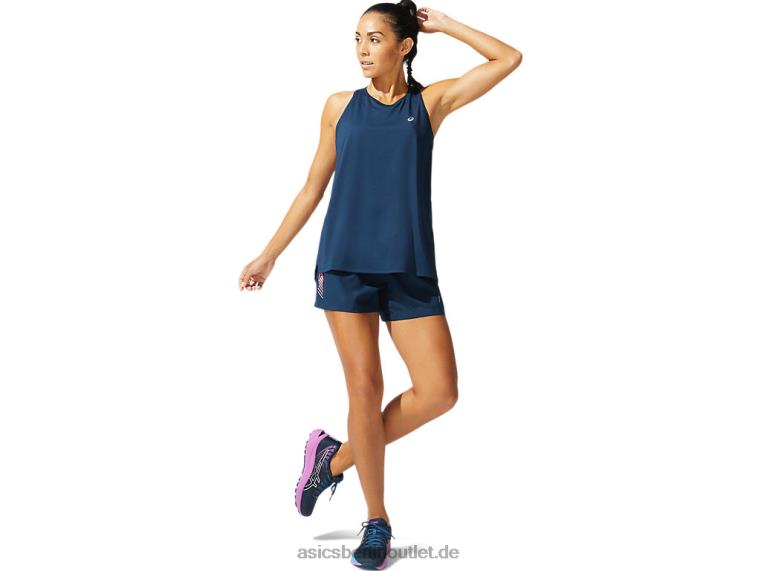 Frauenrennen ärmellos BL4N4078Asics französisches Blau