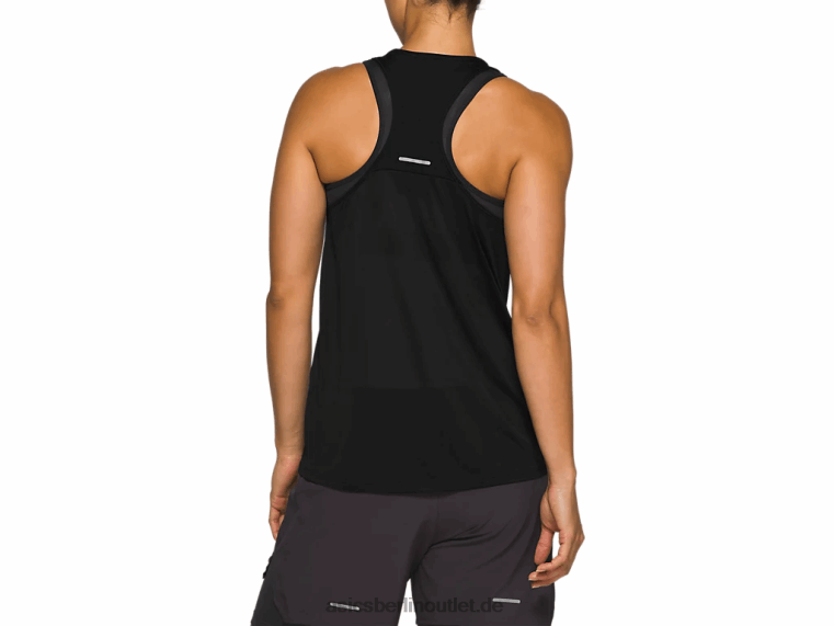 Frauenrennen ärmellos BL4N4184Asics Leistung schwarz