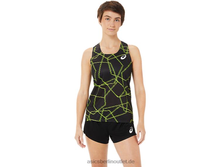 Leichtes Mesh-Unterhemd für Damen BL4N3405Asics Leistung schwarz