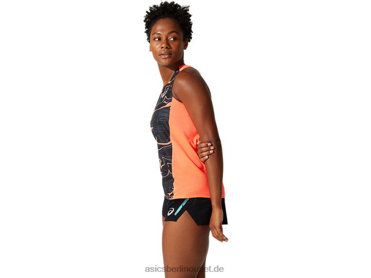 Leichtes Mesh-Unterhemd für Damen BL4N4062Asics Blitzkoralle