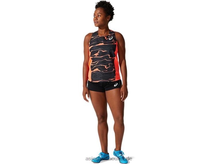 Leichtes Mesh-Unterhemd für Damen BL4N4062Asics Blitzkoralle