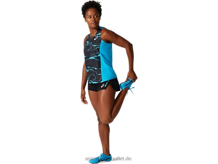 Leichtes Mesh-Unterhemd für Damen BL4N4075Asics digitales Aqua