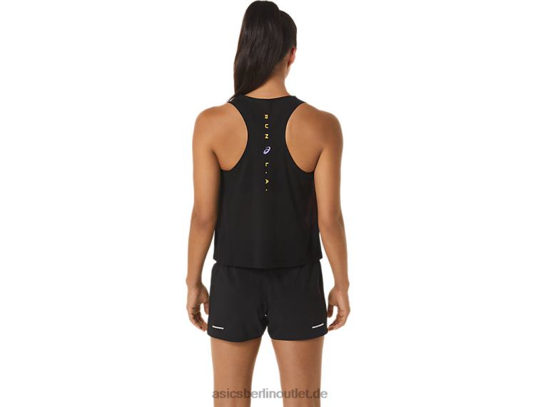 Marathon-Tanktop für Damen BL4N2316Asics hellorange/orange pop/amethyst