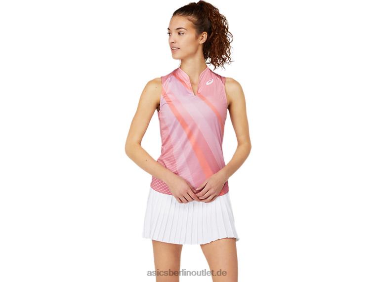 Match-Grafik-Tanktop für Damen BL4N3661Asics rauchige Rose