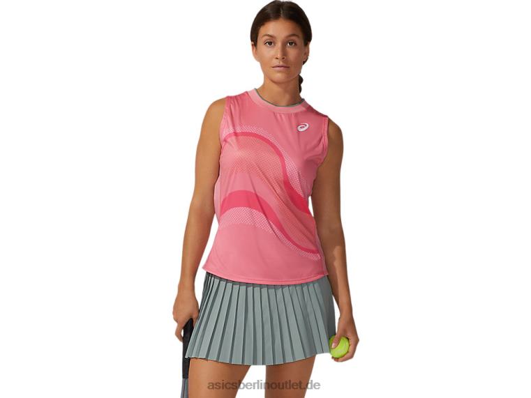 Match-Grafik-Tanktop für Damen BL4N3933Asics Pfirsichblütenblatt