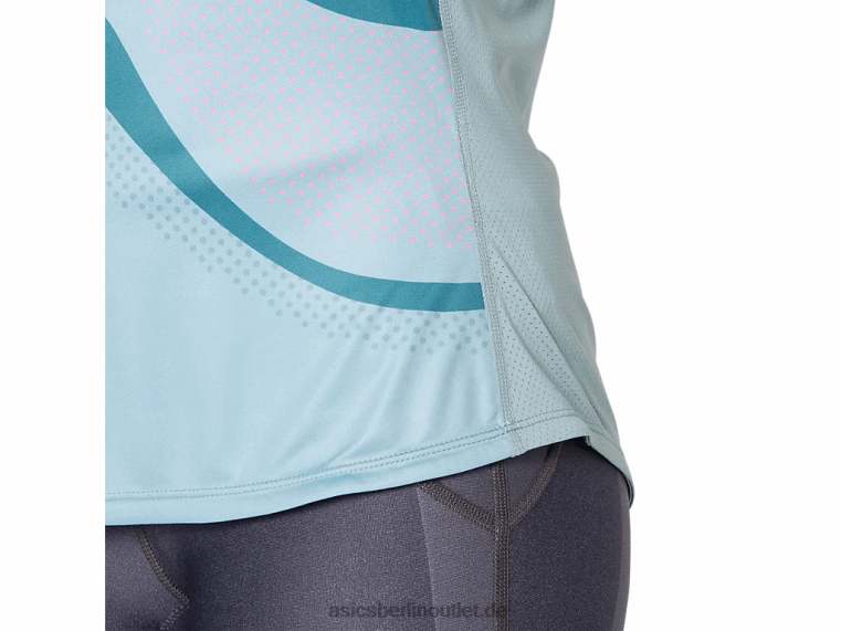 Match-Grafik-Tanktop für Damen BL4N4045Asics rauchblau
