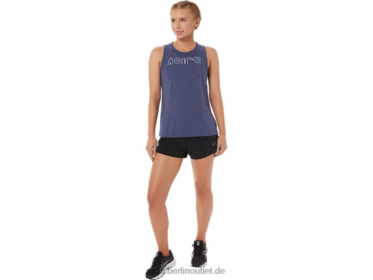 Muskeltank für Damen BL4N3786Asics Peacoat Heather/frisches Eis
