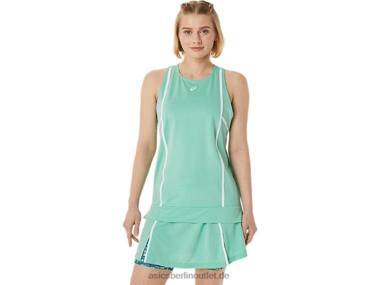 Neues, starkes 92-Tanktop für Damen BL4N3058Asics Meeresschaum/Brillantweiß