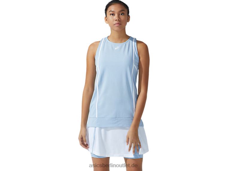 Neues, starkes 92-Tanktop für Damen BL4N3767Asics Nebel/strahlendes Weiß
