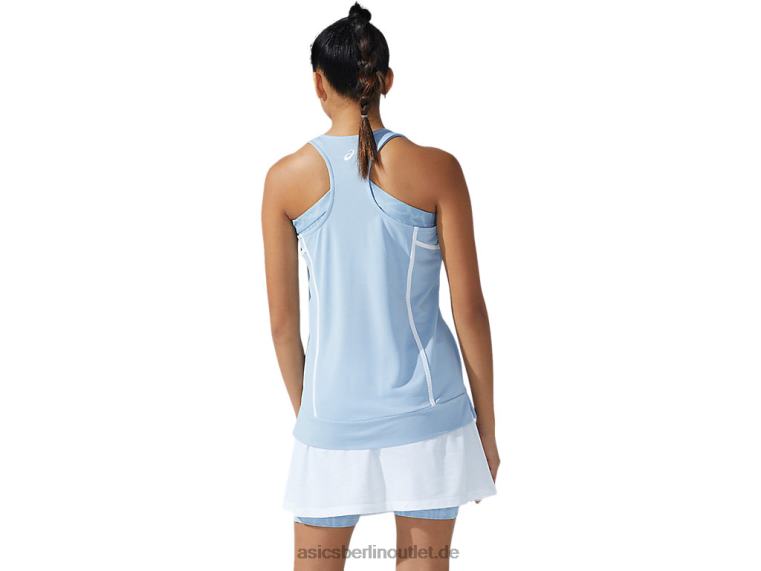 Neues, starkes 92-Tanktop für Damen BL4N3767Asics Nebel/strahlendes Weiß