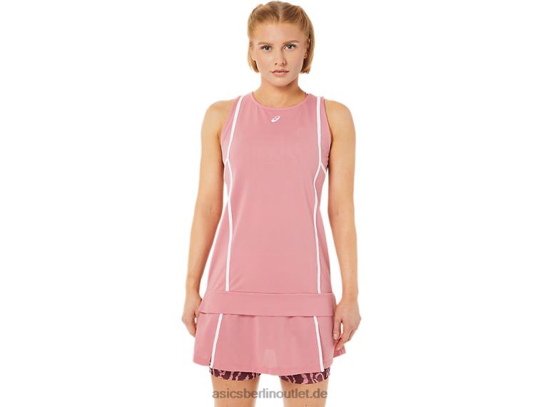 Neues, starkes 92-Tanktop für Damen BL4N3816Asics Rauchrosa/Brillantweiß